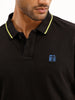 Slim Fit Tipping Collar Polo T-Shirt | Black