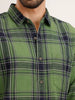 Regular Fit Checkered Shirt | Green