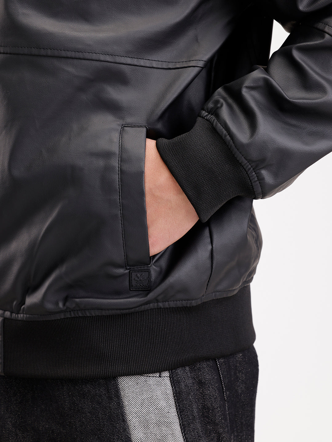 Classic Oversized Back Printed Jacket  | Black