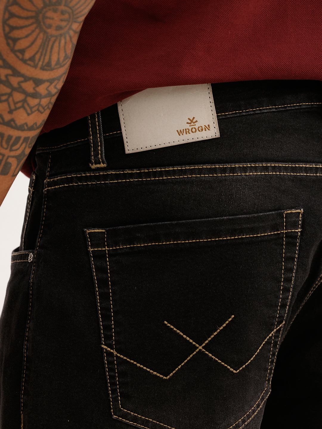 Faded Straight Fit Denim Jeans | Grey | WWJN3262F