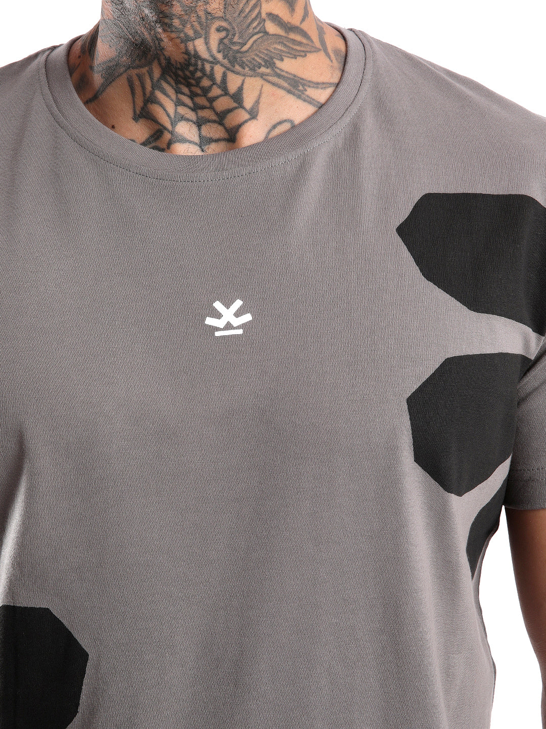 Black Petals Printed T-Shirt