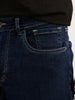Slim Fit Contrast Stitch Denim Jeans | Dark Blue