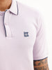 Slim Fit Tipping Collar Polo T-Shirt | Purple