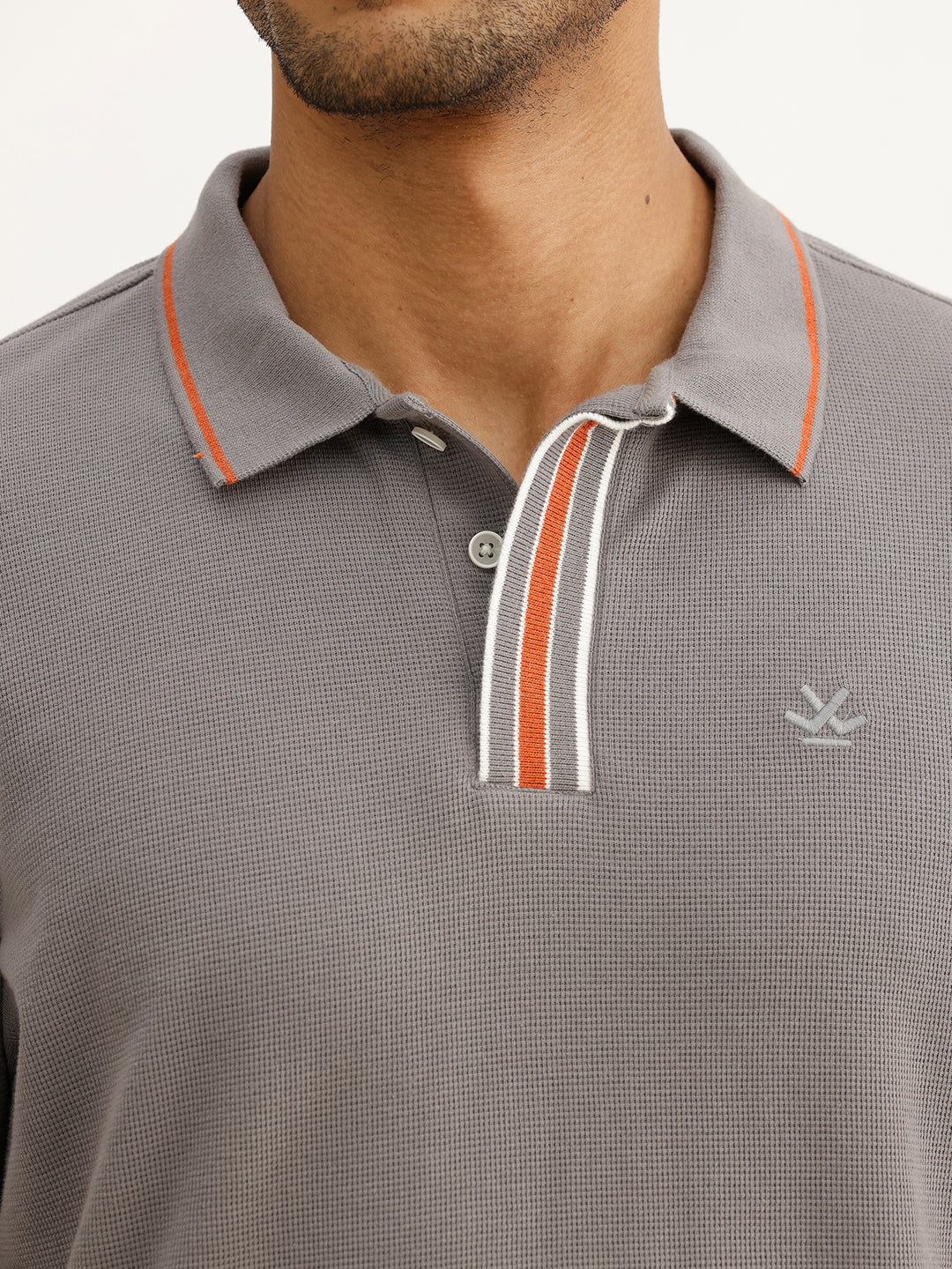 Classic Slim Fit Tipping Collar Polo T-Shirt | Grey
