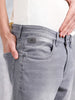 Men Casual Skinny Crop Jeans | Grey