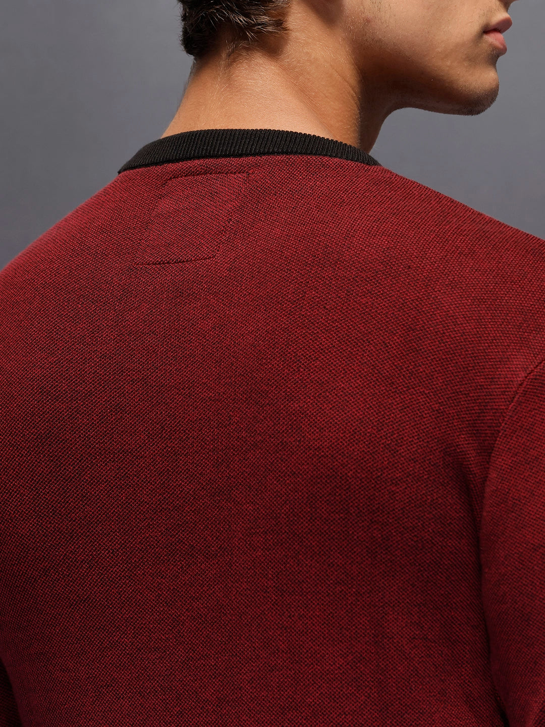 Men's Crewneck Pullover with Legacy Print  |  Maroon