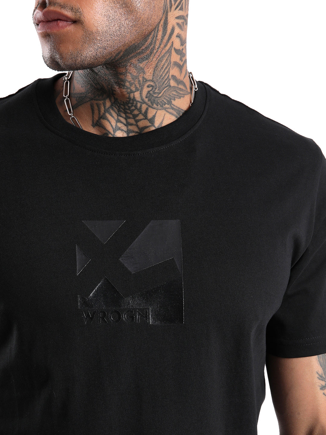 Solid Black Comfort Fit T-Shirt