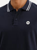 Slim Fit Tipping Collar Polo T-Shirt | Navy Blue | WWTS280F