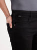 Solid Skinny Crop Denim Jeans | Black