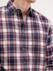 Regular Fit Checkered Shirt | Blue