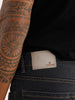 Contrast Stitch Slim Tapered Fit Denim Jeans | Grey