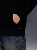 Solid Oversized Hooded Sweater   |  Black
