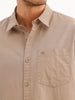 Solid Regular Fit Full Sleeve Shirt | Brown | WWSH9154F