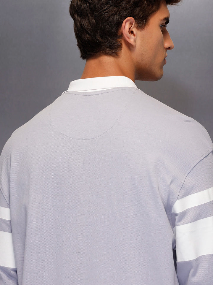 Classic Long Sleeve Polo T-Shirt   |  Purple