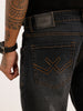 Faded Skinny Crop Denim Jeans | Black