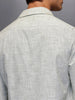 Solid Linen Blend Shirt   |  Green