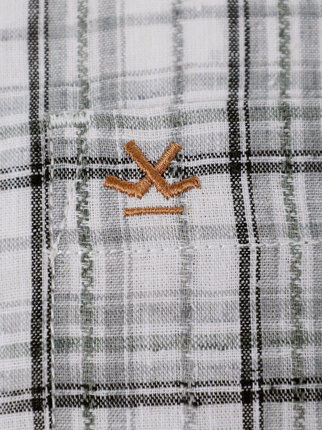Classic Regular Fit Checkered Shirt | White