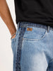 Loose Fit Denim Jeans | Light Blue