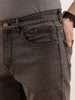 Slim Fit Faded Denim Jeans | Dark Grey