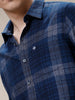 Bold Blocks Blue Checks Shirt