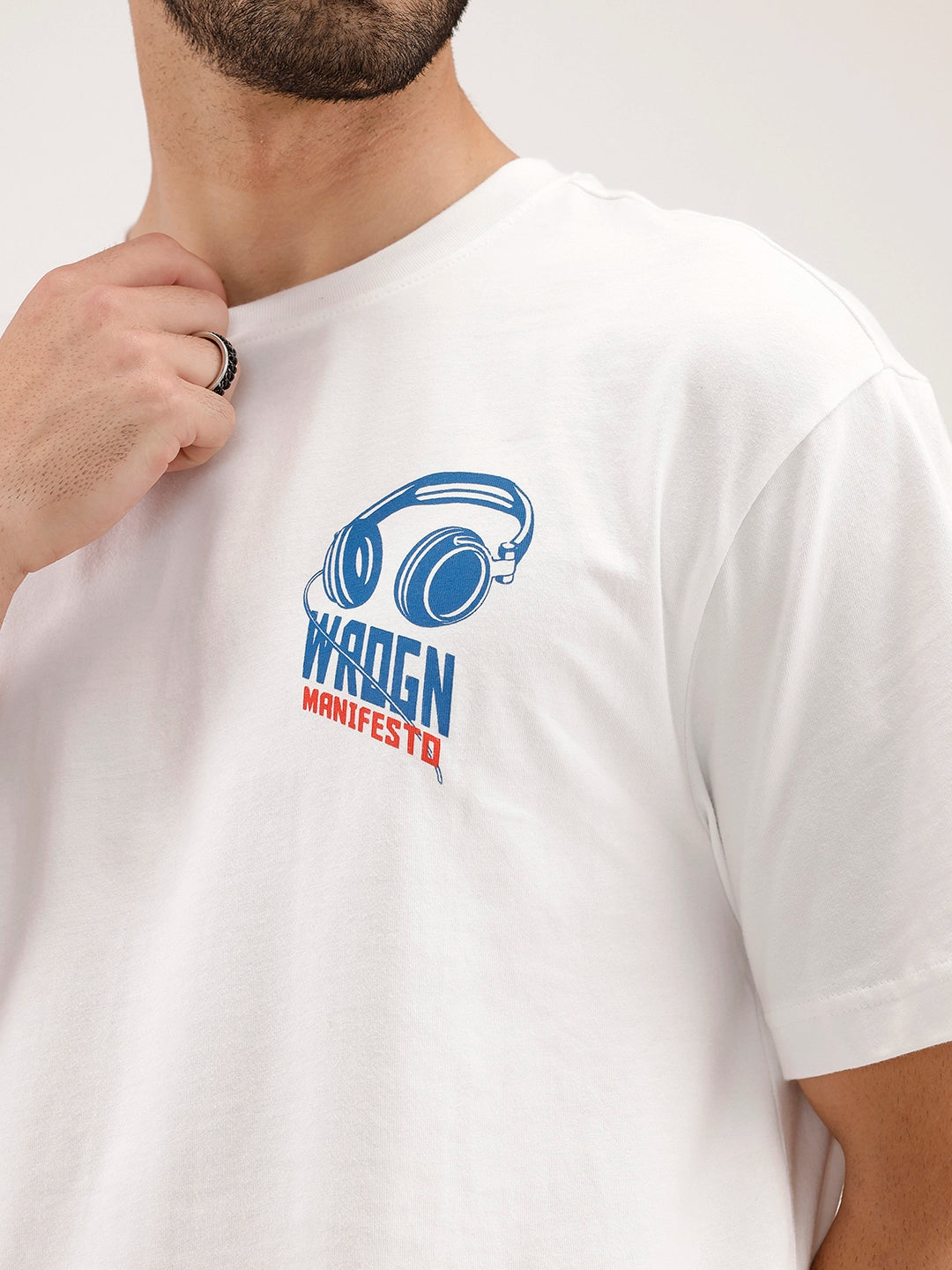 Oversized Backprinted T-Shirt | White
