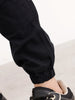 Classic Relaxed Fit Cargo Joggers | Black