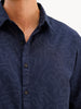 Comfort Fit Full Sleeve AOP Shirt | Navy Blue