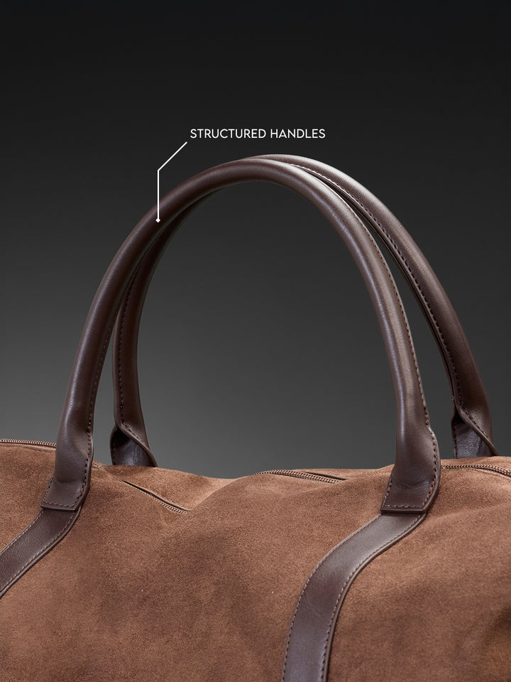 Suede Weekender Duffle | Brown (55L)