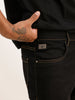 Contrast Stitch Regular Fit Denim Jeans | Black | WRJN807M