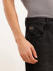 Solid Loose Fit Denim Jeans | Black