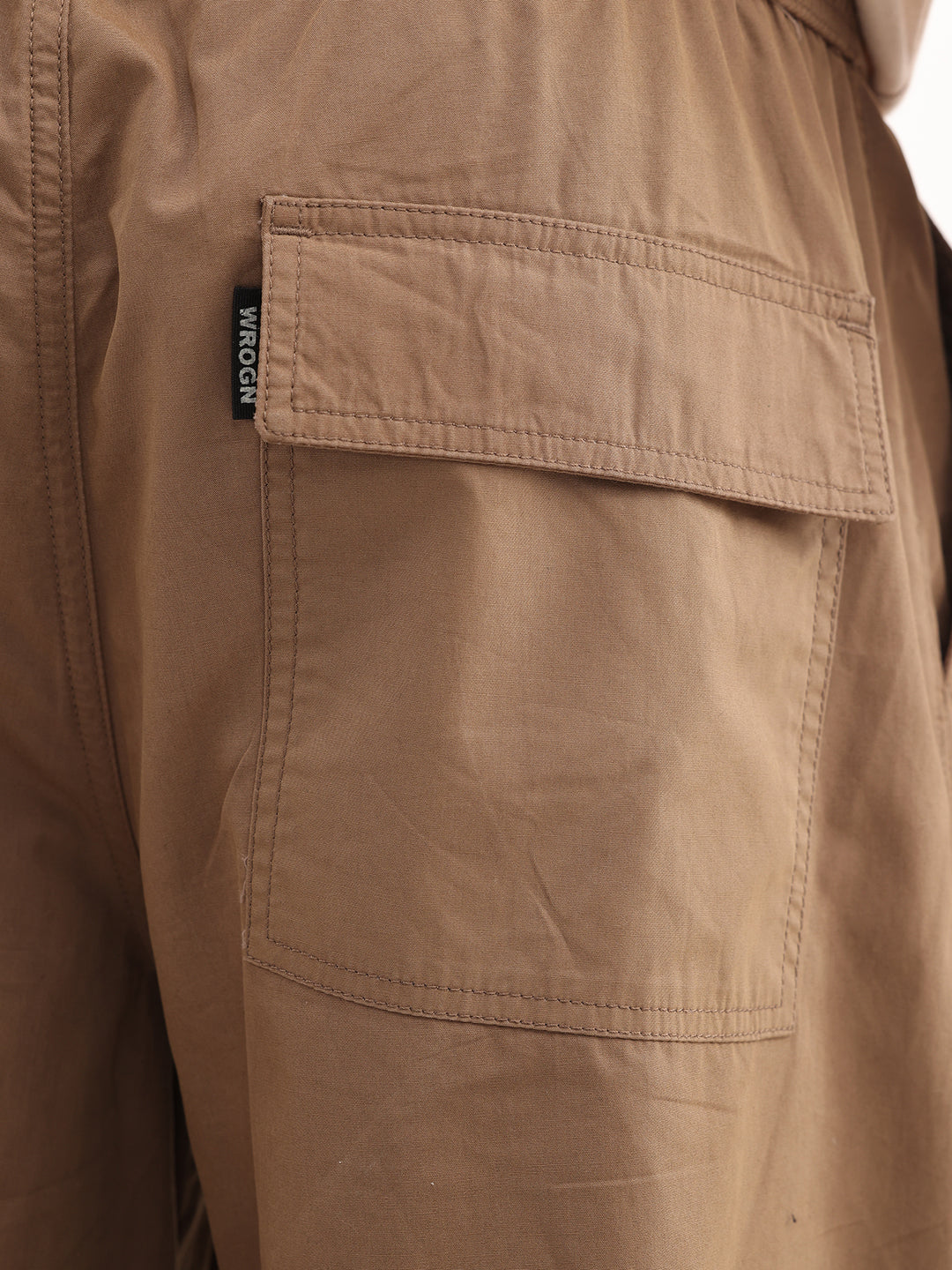 Solid Loose Fit Trousers | Khaki