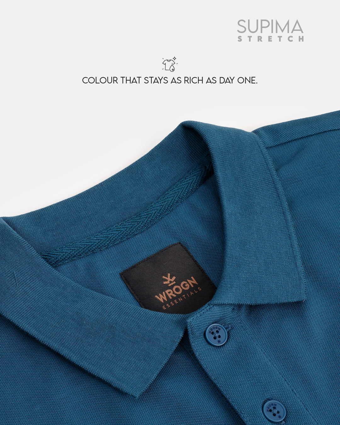 Essential Supima Polo T-Shirt | Essential | Teal