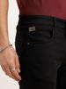 Casual Light Fade Slim Fit Jeans | Black