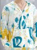 Graffiti AOP Hooded Shirt | White