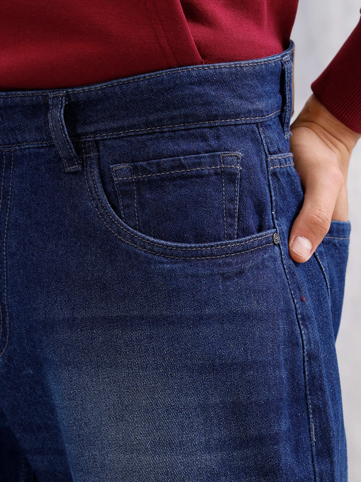 Men's Casual Anti Fit Jeans | Dark Stone