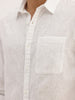 Solid Slim Fit Full Sleeve Shirt | White
