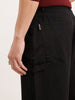 Loose Fit Cut & Sew Trouser  | Black
