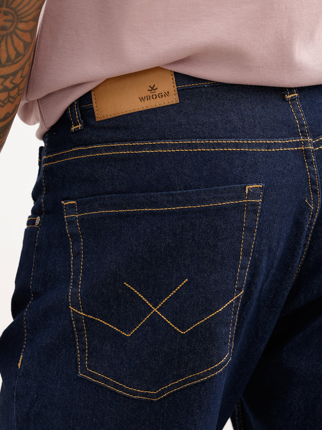 Solid Relaxed Fit Denim Jeans | Blue