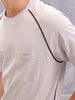 Raglan Sleeve Sporty Look Oversized Fit T-shirt With Patch Pocket | Grey