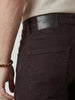 Solid Skinny Crop Denim Jeans | Brown