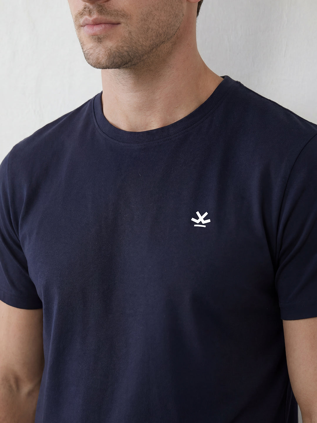 Solid Slim Fit T-Shirt | Navy Blue