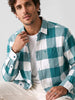 Classic Oversized Checkered Shirt | Green