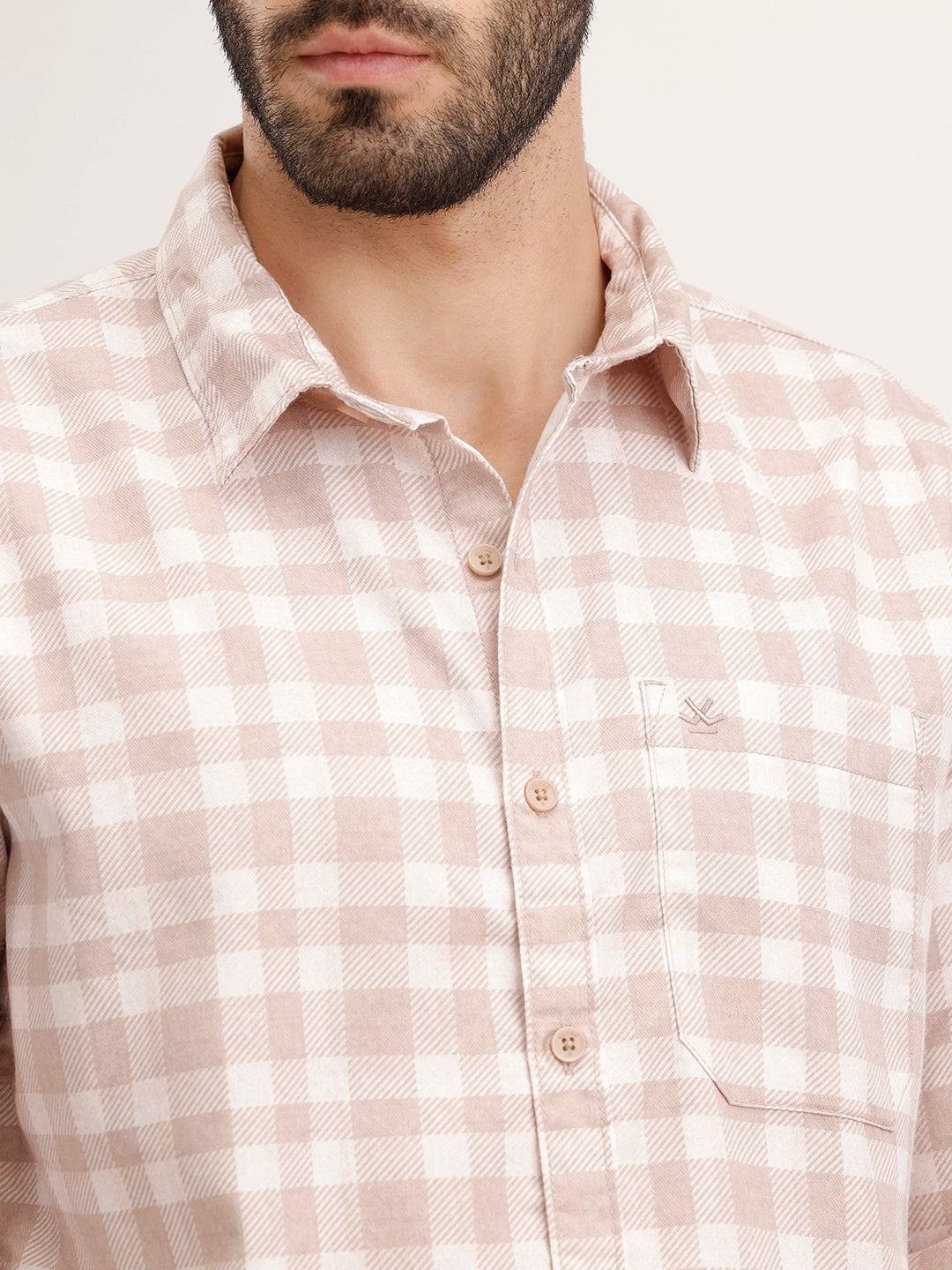 Classic Regular Fit Striped Shirt | Pink