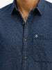 Classic Slim Fit Denim Shirt | Blue
