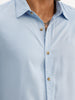 Solid Slim Fit Full Sleeve Shirt | Blue
