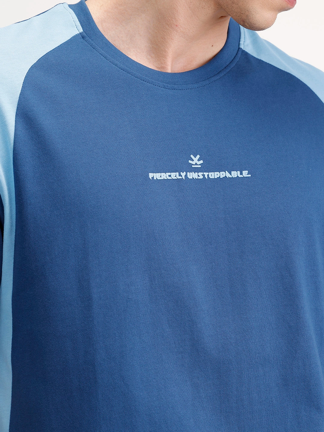 Oversized Cut & Sew T-Shirt | Dark Blue