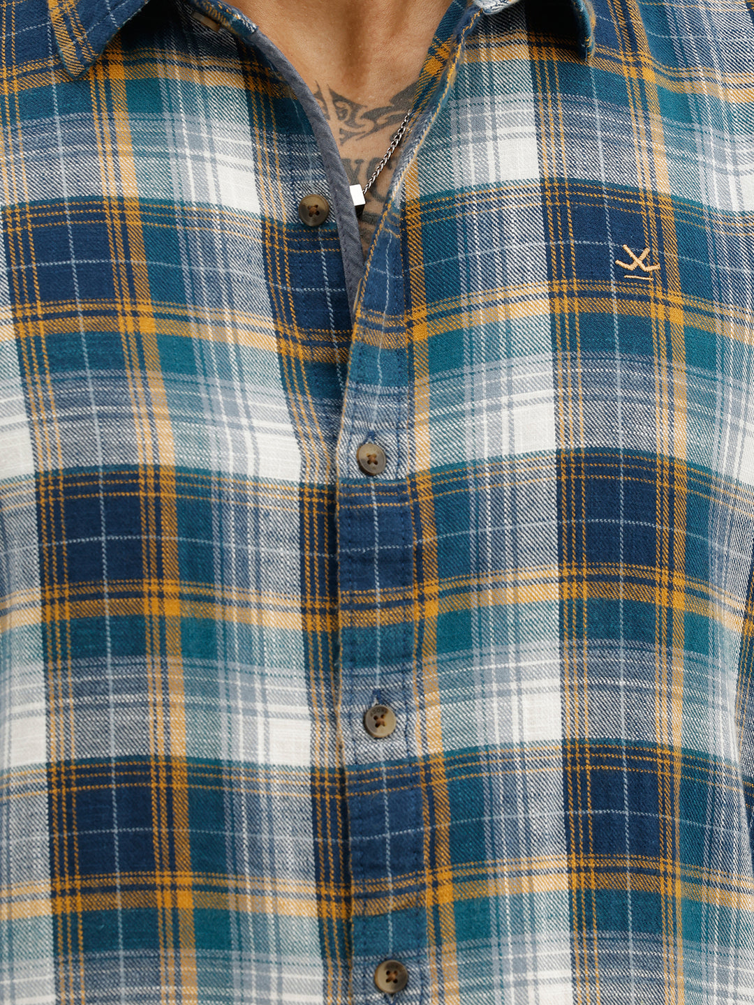 Classic Slim Fit Checkered Shirt | Multicolor