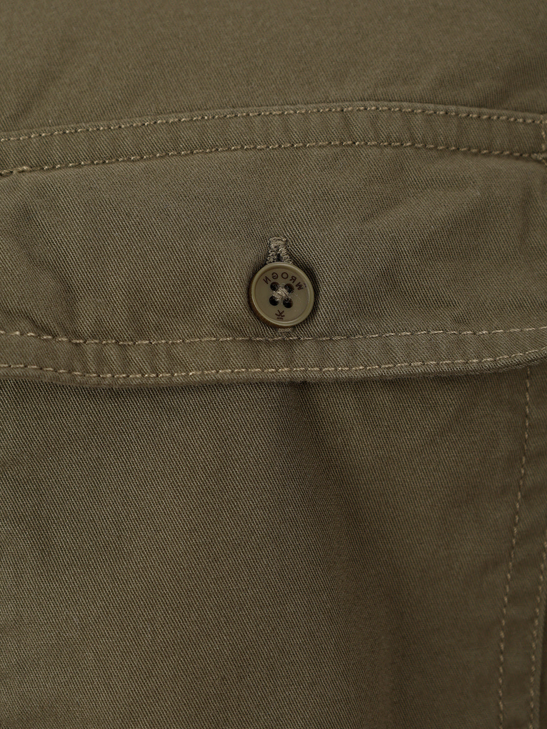 Slim Fit Double Pocket Shirt | Olive