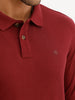 Solid Slim Fit Polo T-Shirt | Maroon
