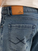 Washed Straight Fit Denim Jeans | Blue